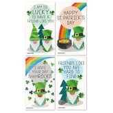 Mini St. Patrick'S Day Gnome Tags (Set Of Wallet-Sized Cards) For Saint Patty'S Day (Set Of 32)