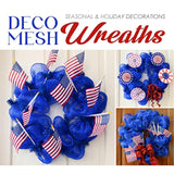 Cobalt Blue Mesh Ribbon For Wreaths 10 Inch Metallic Royal Blue Mesh R