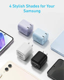 25W USB C Charger Block Fast Charging Foldable Type C Wall Charger with USB C Cable for iPhone 17 16 Samsung Galaxy iPad Black