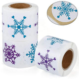Multiple Snowflakes Stickers 1000 Pcs Xmas/Winter Wonderland/Holiday Party Favors Decorations Cards Envelope Seals Sticker Decals,12 Different Design(Christmas Snowflake)
