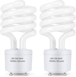 GU24 CFL Light Bulbs T3 Spiral 23W 100W Equivalent 2700K Soft White 1600 Lumens 2 Pack