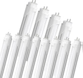 12 Pack 4FT T8 LED Bulbs Type A B 24W 3000LM 5000K Plug and Play Ballast Bypass Replacement
