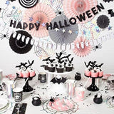 24 Pcs Black Glitter Bat Cupcake Toppers - Halloween Cupcake Picks For Baby Shower, Kids Birthday Party Cake Decorations