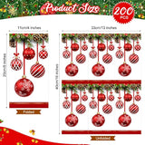 200 Pcs Christmas Napkins Disposable Paper Xmas Disposable Guest Towels Merry Christmas Dinner Napkins Design For Winter Holiday Party Supplies Tableware Decorations (Baubles Style)