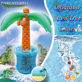 63'' Inflatable Palm Tree Cooler, Tropical Luau Party Decorations, Inflatable Drink Cooler For Parties Jungle Hawaiian Birthday Party Decorations Palm Tree Decor