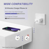 2 Pack 20W USB C Fast Charger with 10FT & 6FT MFi Certified Lightning Cable for iPhone 14 13 12 11 iPad