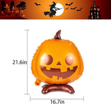 3Pcs Halloween Pumpkin Foil Balloons 21.6 Inch Party Decoration Supplies