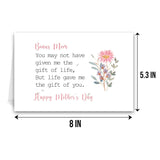Funny Bonus Mom Mothers Day Card, Mother'S Day Gift For Stepmom, Step Mother'S Day Card From Stepson Stepdaughter, Not Have Given Me The Gift Of Life