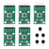 5Pcs 5-Channel Five Direction Navigation Button Module 5D Rocker Joystick Independent Keyboard For Arduino Mcu