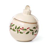 890765 Holiday Ornament Candy Jar, Christmas Hosting