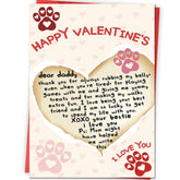 Cute Valentines Day Card Gifts For Dog Dad, Mens Valentines Day Gifts For Him From Dogs