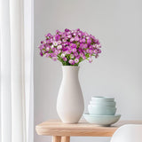 Babys Breath Artificial Flowers 12Pcs, Fake Babies Breath Bouquets Gypsophila Real Touch Purple Faux Flowers For Wedding Floral Arrangement Home Decor