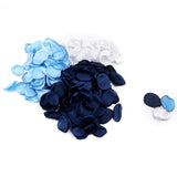 300 Pcs Artificial Rose Petals Separated Flower Petals Silk Petals Scatter Petals For Wedding Flower Table Anniversary Centerpieces Party Decoration (White, Light Blue, Navy)
