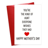 Bizbibaff Mothers Day Card For Aunt - 4" X 6" Happy Mother'S Day Cards Gift For Auntie Mother'S Day Greeting Card With Envelope Aunt Gifts From Niece Nephew