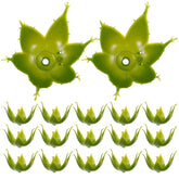 100 Pcs Green Plastic Flower Bases 2.17X2.17X1.38 Inches Artificial Rose Calyxes Sepals For Diy Floral Arrangements Craft Supplies Home Decor