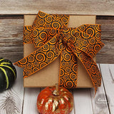 Grosgrain Halloween Swirl Print Craft Ribbon,1-1/2 Inch,10-Yard Spool,