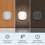 2 Pack Motion Sensor Closet Lights Battery Operated Wireless LED Ceiling Fixtures