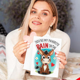 Funny Birthday Card For Him, Her - 3D Pop Up Donkey, You'Re My Favorite Pain - Happy Birthday Cards For Husband, Brother, Sister - Romantic Anniversary Card For Boyfriend, Girlfriend, Valentines Day