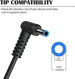 HP 65W Blue Tip Laptop Charger AC Power Adapter for Pavilion Envy EliteBook ProBook