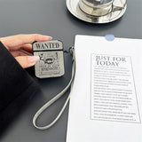 Compatible With Airpods 4 Case 2024, Cute Cartoon Character 3D Anime Element Wanted Poster Kawaii Fashion Air Pod Case 4Th Generation With Keychain For Men Women Boys Girls Teens (Generation 4)