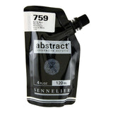 Sennelier Abstract Innovative Heavy Body Acrylic Paint, 120ml Pouch, Mars Black