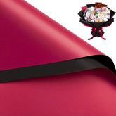 20 Sheets Flower Wrapping Paper - 22.4 X 22.4 Inch Black Red Color Water-Resistant Floral Bouquet Wrapping Paper, Florist Supplies Packaging For Christmas Wedding Birthday Gift Diy