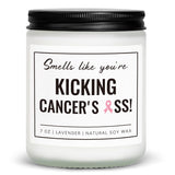 Breast Cancer Gifts For Women, Cancer Care Gifts For Women, Get Well Soon, Chemotherapy Must Haves, Surgery Recovery Presents For Women Men,Soy Wax Handmade Scented Candle (7Oz)