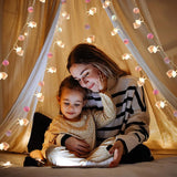 9.85Ft Room Decor String Lights With 20 Cute Pompoms 20 Pink Unicorn Led Lights Battery Operated With Timer For Girls Be