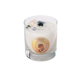 Astrology Glass Jar Candle, Virgo Zodiac Sign, 8.8 Oz Blue Quartz & Green Adventurine Crystal Infused - Lily, Rose, Sandalwood, Amber, & Vanilla - Usa Made, Birthday & Metaphysical Gift
