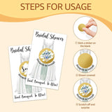 50 Pack Bridal Shower Scratch Off Cards, Find Bouquet Scratch Cards For Lottery Games Group Games Family Activity, Funny Raffle Tickets For Engagement, Bridal Shower Activity And Idea