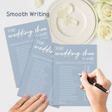 Wedding Shoe Game Bridal Shower Games - 30 Pcs Blue Wedding Game Cards - Newlyweds Games, Engagement, Mr & Mrs, Bridal Shower Party Favor & Decorations - A05