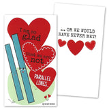 Mini Math-Themed Valentines (Set Of 24) For Valentine'S Day