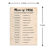 70Th Birthday Party Games, Music Of 1956 Games, Birthday Party Supplies For Adults, Fun 1956S Party Game?Pack Of 30 Cards