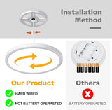 8.7 Inch Dimmable LED Ceiling Light with Remote 3000K-6000K Flush Mount Fixture