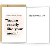 Funny Birthday Card&Gift For Mom Stepmother, Cute Mothers Day Card Gifts From Son Daughter Kids, Humor Best Mum Birthday Card, Happy Mothers Day Card Gift For Mom Mommy Mother Stepmom Mama
