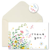 32 Floral Thank You Cards With Envelopes, 4X6 Inch Blank Cards With Vibrant Designs, Note Cards Made From 300Gsm Cardstock, Blank Notes For Graduation, Anniversaries, Baby Showers