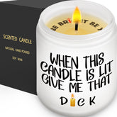 Gifts For Husband, Boyfriend, Lavender Scented Candle - Valentine'S Day Gifts For Women, Galentines Day Gift, Thinking Of You, Thoughtful Gift, Funny Anniversary Birthday Present For Men, Him