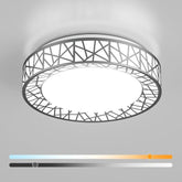 12 Inch Brushed Nickel LED Ceiling Light 20W Dimmable Flush Mount Fixture