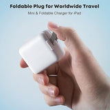 2 Pack 6FT USB to Lightning Cable with 12W Foldable Wall Charger for iPhone iPad
