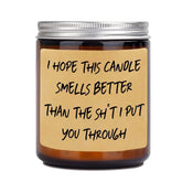 Valentine'S Day I'M Sorry, I Love You Gifts For Mom Her, Him - Lavender Scented Candle Present For Mom, Wife, Girlfriend - Apology Gifts For Women, Men, Dad, Husband, Boyfriend