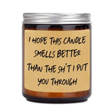 Valentine'S Day I'M Sorry, I Love You Gifts For Mom Her, Him - Lavender Scented Candle Present For Mom, Wife, Girlfriend - Apology Gifts For Women, Men, Dad, Husband, Boyfriend