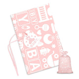 56" Pink Jumbo Plastic Gift Bag, Baby Girl Design Extra Large Plastic Bag With Tag And Tie For Birthday, Baby Shower And Holiday