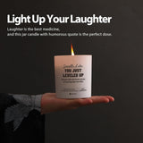 Smells Like You Just Leveled Up Congratulations Gifts On New Job Promotion Gifts For Coworkers Friends Scented Candle Home Office Jar Candle Sage Floral Lavender Scent Soy Wax 9.5 Oz