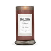 Candleberry Candles Kindred Collection | Luxury Glass Jar | Usa Hand Poured Soy Blend Candle | Highly Scented & Long Lasting | Up To 90 Hour Burn Time (Pink Sugar)
