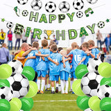 Soccer Birthday Banner & Balloon Set β Football-Themed Party Decorations for Boys and Men