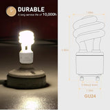 GU24 CFL Light Bulbs T3 13W 2700K Warm White 900 Lumens Spiral Compact Fluorescent 2 Pack
