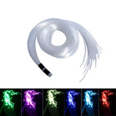 Fiber Optic Light End Glow Cable 200Pcs ?0.03In(0.75Mm) 6.5Ft/2M Pmma Plastic Cable For Led Star Ceiling Sky Light Kit And Fiber Optical Lighting Decoration (Without Light Source)