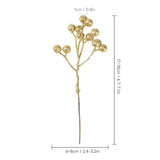 36 Pack Artificial Berry Stems 7 Inch Gold Holly Berry Picks For Christmas Tree Decoration Wreath Crafts Wedding Gift,Holiday Season,Winter Decor