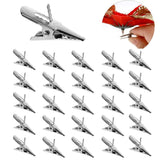 100 Pcs Clips For Christmas Flowers, 3Cm/1.2’’ Mini Fish Mouth Clip For Wreath Flower And Christmas Tree Flowers Decorations Poinsettia Christmas Flower Accessories