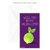 Mini Fruit Valentines (Wallet-Sized Cards With Mini Envelopes) For Valentine'S Day (Set Of 24)